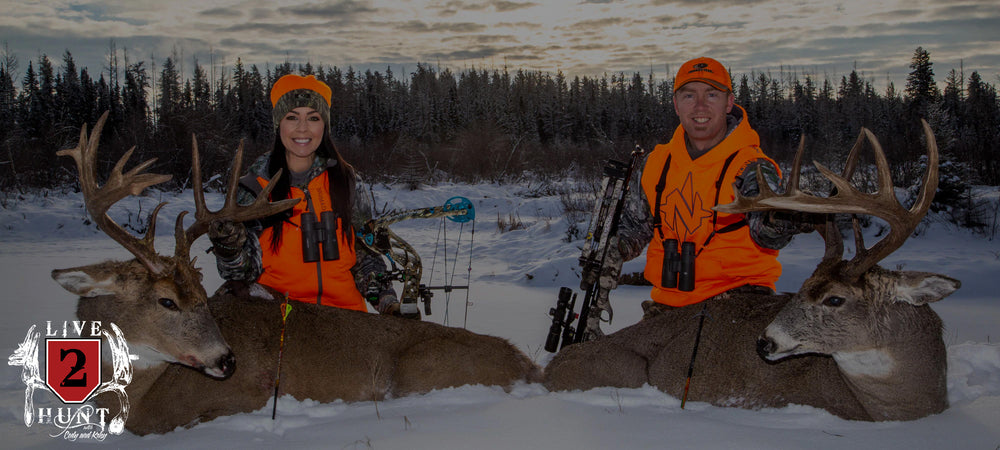 “Our Greatest day in whitetail country. Kelsy and I both arrowed bucks we’d never seen in the flesh. Each one was 7 plus years of age, and completely nocturnal, until this day. It’s no coincidence that November 28th, 2018 fell on a Red Moon.”