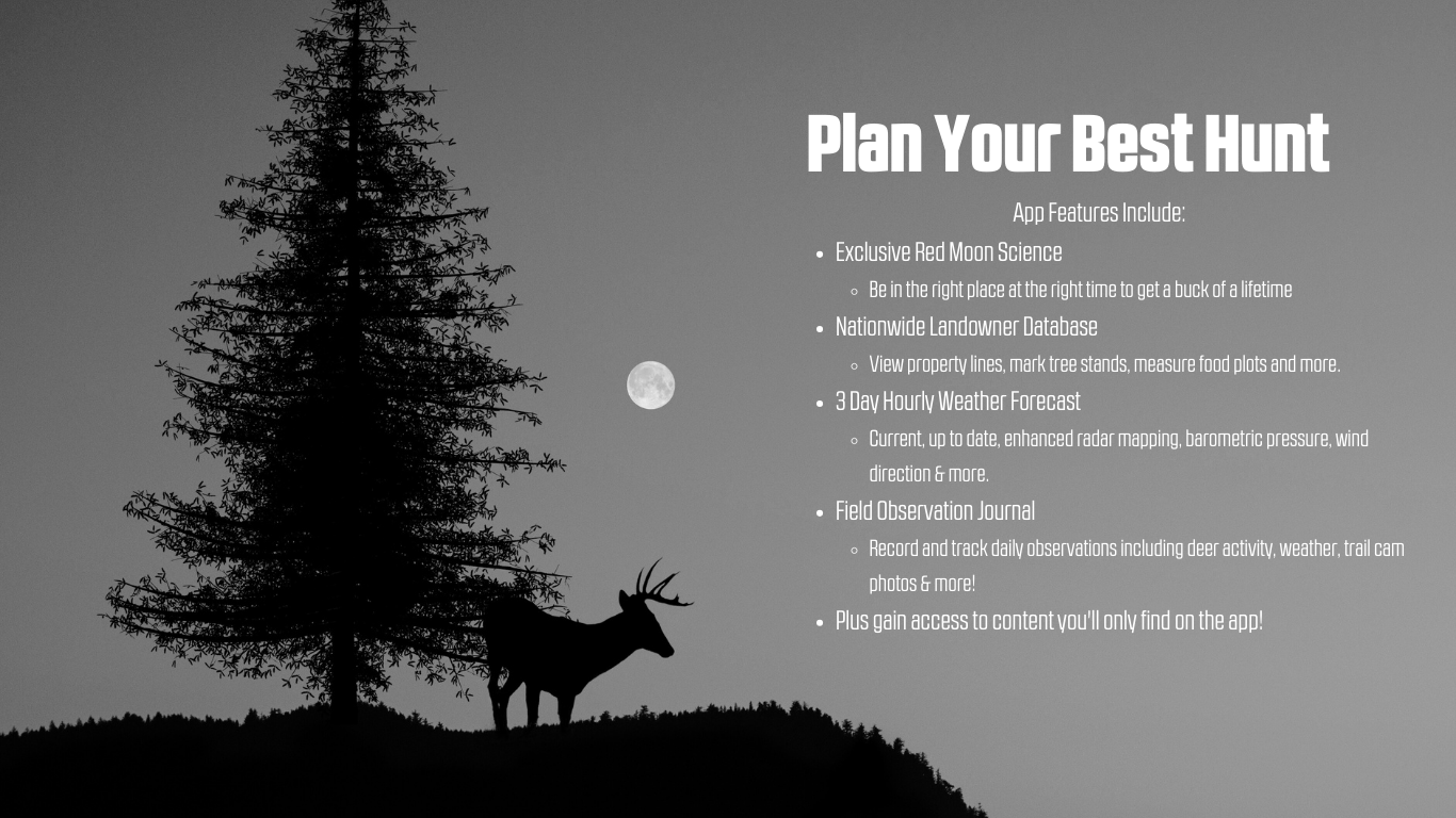 Deer Hunting App Moon Guide