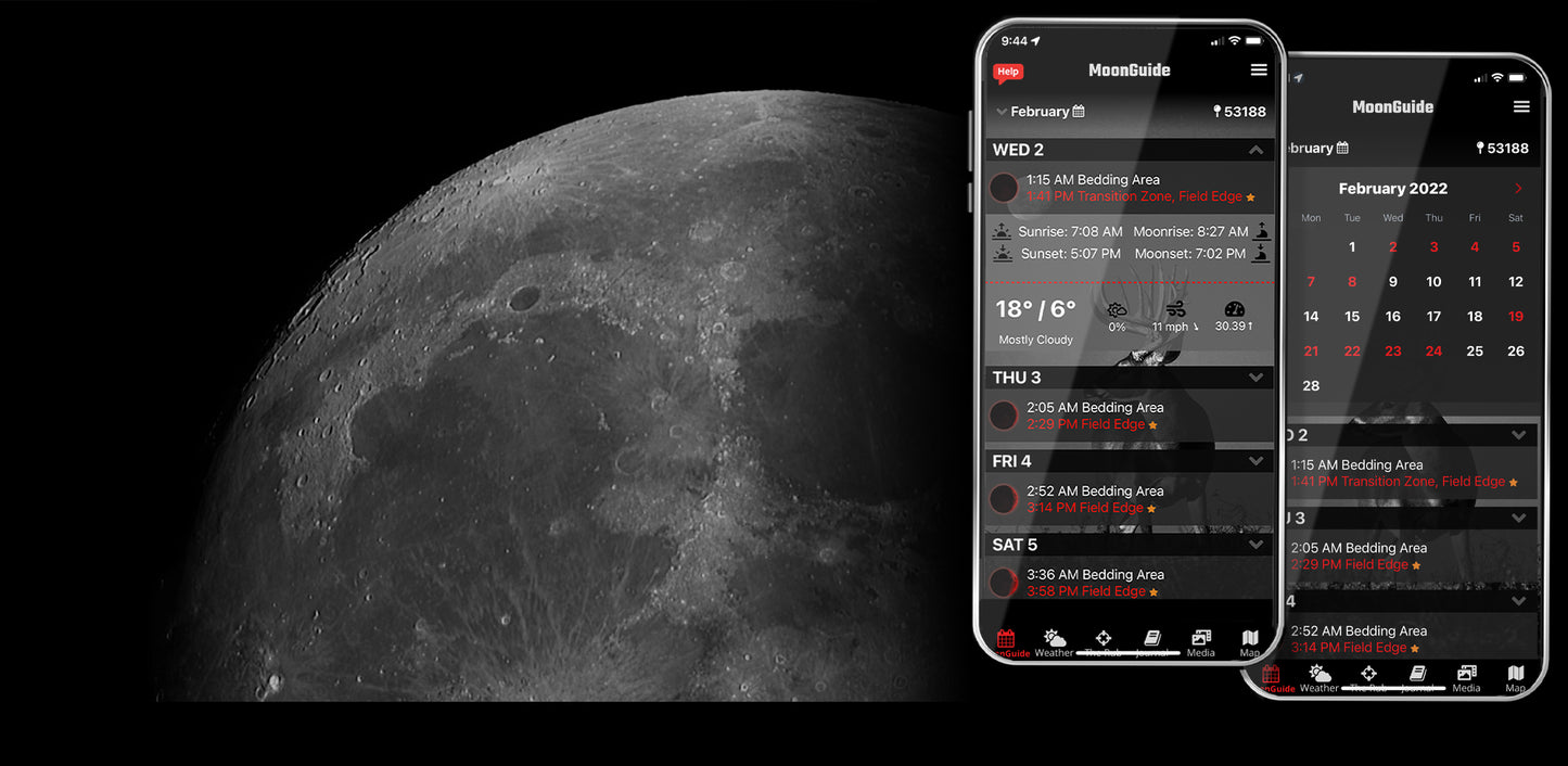 Hunting App For Moon Phases