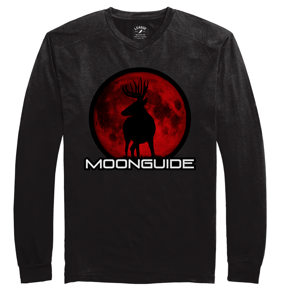 MoonGuide Red Logo - Long Sleeve T Shirt